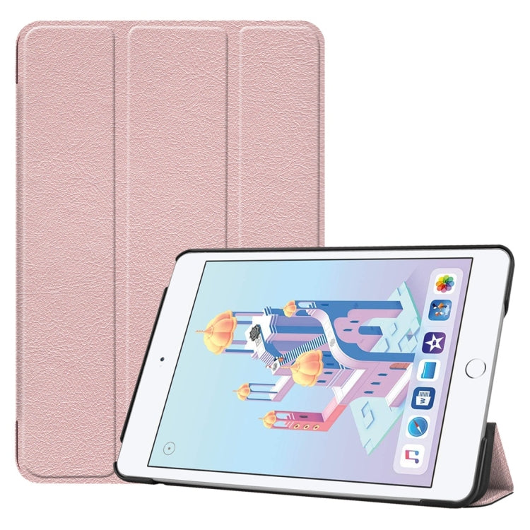 Custodia in pelle PU Custer Texture Flip orizzontale Smart per iPad Mini 4 / Mini 5, con funzione Sleep/Wake-up e supporto triplo pieghevole, For iPad Mini 4 / Mini 5