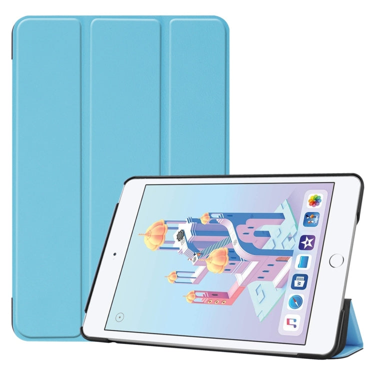 Custodia in pelle PU Custer Texture Flip orizzontale Smart per iPad Mini 4 / Mini 5, con funzione Sleep/Wake-up e supporto triplo pieghevole, For iPad Mini 4 / Mini 5