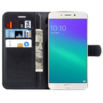 Per OPPO R9s Plus Custodia in pelle con chiusura orizzontale con texture Litchi con fibbia magnetica, supporto, slot per carte e portafoglio, For OPPO R9s Plus