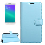 Per OPPO R9s Plus Custodia in pelle con chiusura orizzontale con texture Litchi con fibbia magnetica, supporto, slot per carte e portafoglio, For OPPO R9s Plus