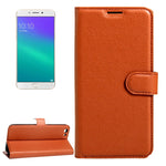 Per OPPO R9s Plus Custodia in pelle con chiusura orizzontale con texture Litchi con fibbia magnetica, supporto, slot per carte e portafoglio, For OPPO R9s Plus