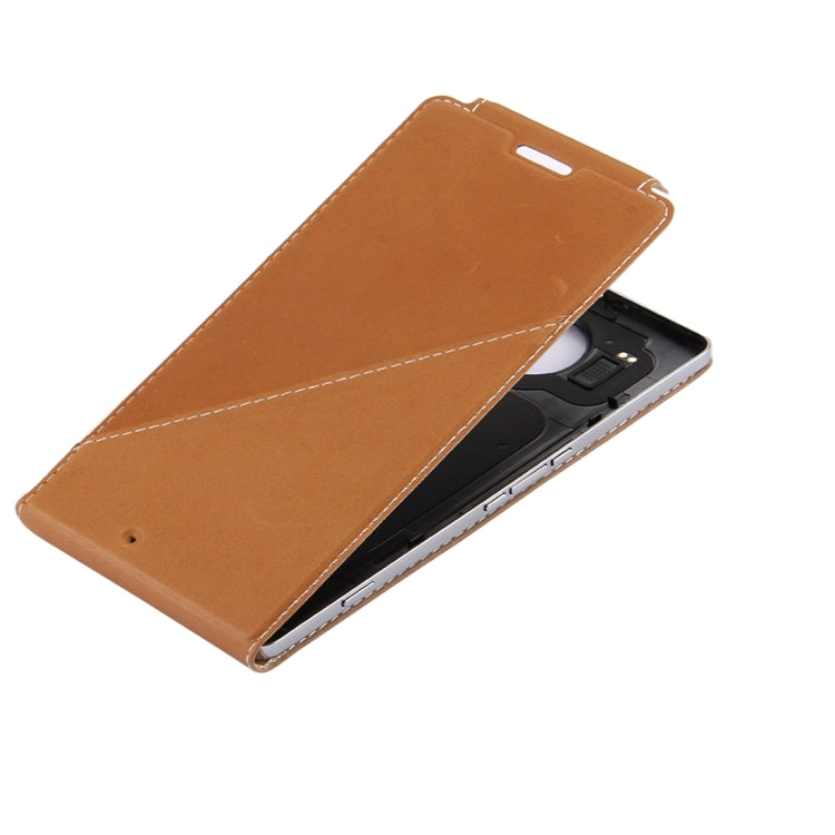 Custodia in vera pelle con vibrazione verticale + cover posteriore di ricarica standard wireless QI per Microsoft Lumia 950 XL, For Lumia 950 XL Leather Case