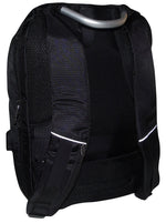 Zaino multifunzione antifurto imbottito con combinazione USB grigio-nero MOB1060