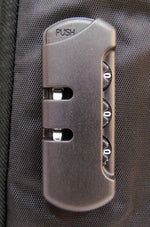 Zaino multifunzione antifurto imbottito con combinazione USB grigio-nero MOB1060