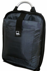Zaino multifunzione antifurto imbottito con combinazione USB grigio-nero MOB1060