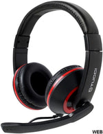 Cuffie gaming con microfono Tucci X5 - Nero e rosso 6971355100056 MOB1106