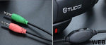 Cuffie gaming con microfono Tucci X5 - Nero e rosso 6971355100056 MOB1106