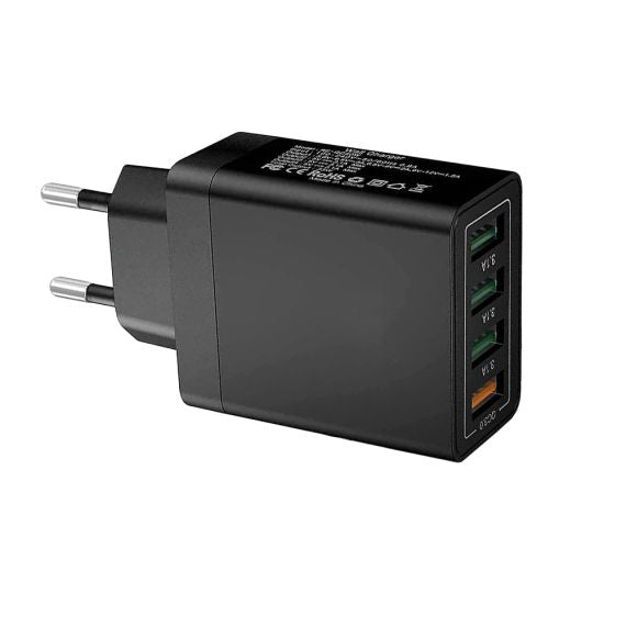 Caricabatterie 4xUSB ricarica rapida 3.1A Quick charge 3.0 - Bulk