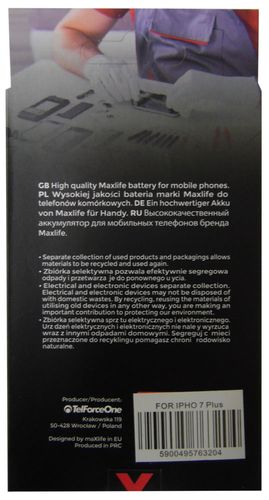 Batteria iPhone 7 plus 2900 mAh MOB371 5900495763204
 590049576320