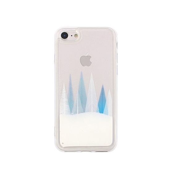 Cover per Huawei P Smart in silicone con liquido glitterato effetto neve