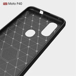 Custodia TPU fibra di carbonio per Motorola P40
