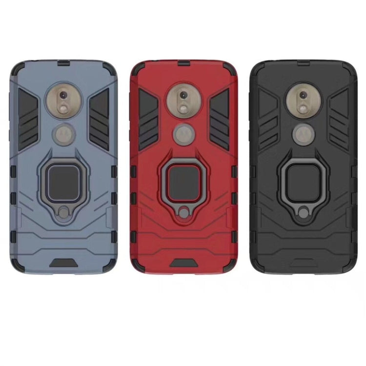 Custodia protettiva antiurto PC + TPU per Motorola Moto G7 Play, con supporto ad anello magnetico, For Motorola Moto G7 Play