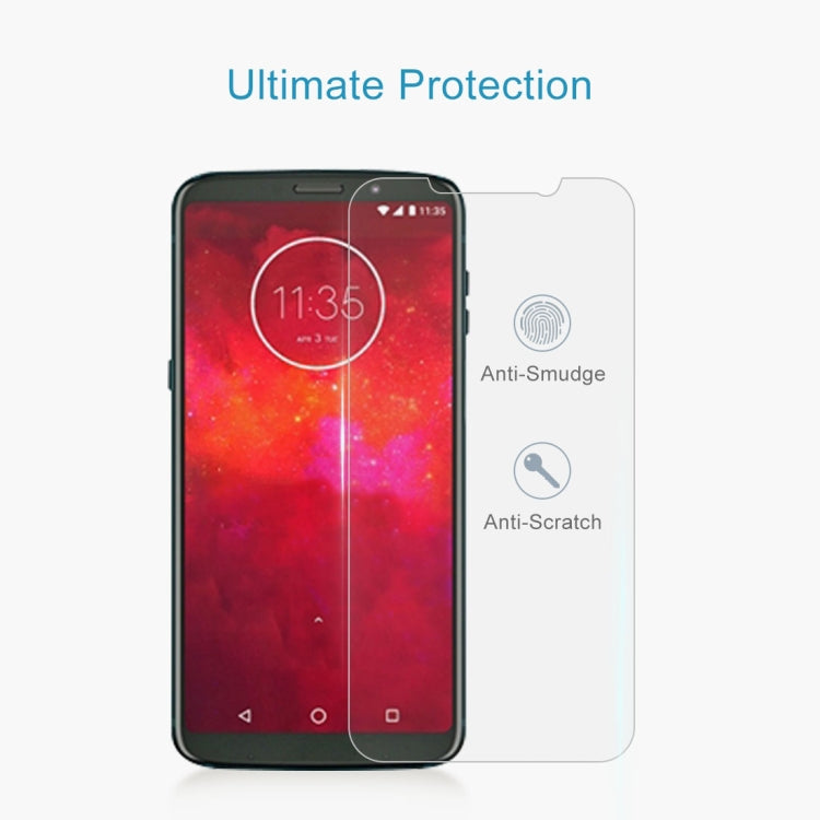Pellicola in vetro temperato 9H 2.5D da 0,26 mm per Motorola Moto Z3 Play, For Moto Z3 Play (1 PC)