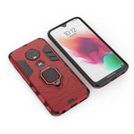Custodia protettiva antiurto PC + TPU per Motorola Moto G7, con supporto ad anello magnetico, For Motorola Moto G7
