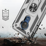 Custodia protettiva Armor antiurto in TPU + PC per Motorola Moto G7 Power, con supporto per rotazione di 360 gradi, For Motorola Moto G7 Power