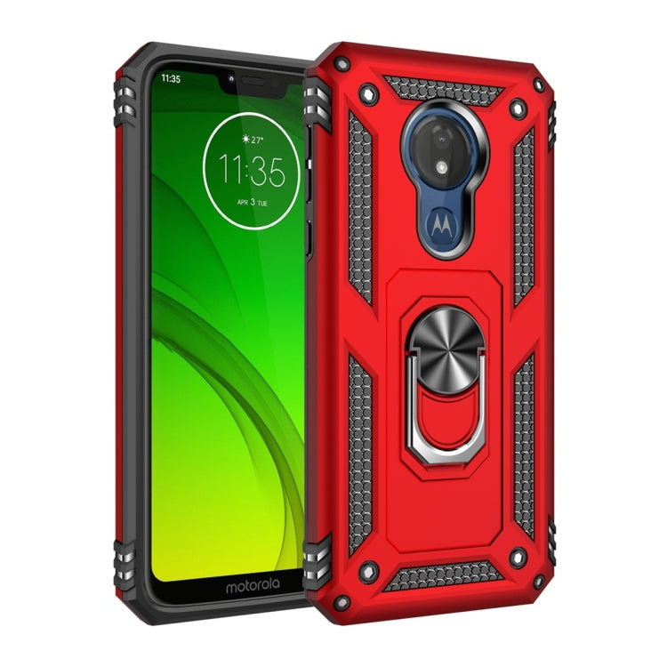 Custodia protettiva Armor antiurto in TPU + PC per Motorola Moto G7 Power, con supporto per rotazione di 360 gradi, For Motorola Moto G7 Power