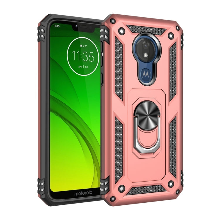 Custodia protettiva Armor antiurto in TPU + PC per Motorola Moto G7 Power, con supporto per rotazione di 360 gradi, For Motorola Moto G7 Power