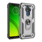 Custodia protettiva Armor antiurto in TPU + PC per Motorola Moto G7 Power, con supporto per rotazione di 360 gradi, For Motorola Moto G7 Power