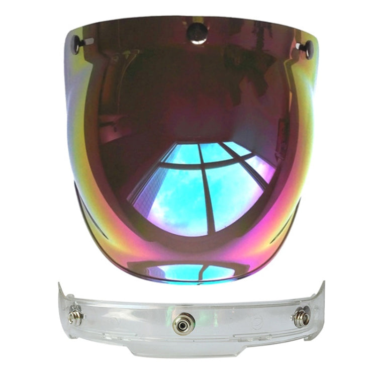 Soman Visiera per casco moto Bubble Visiera aperta Visiera per casco Parabrezza con cornice trasparente