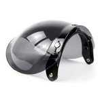 Soman Visiera per casco moto Bubble Visiera aperta Visiera per casco Parabrezza con cornice trasparente