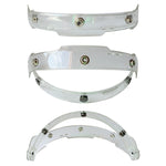 Soman Visiera per casco moto Bubble Visiera aperta Visiera per casco Parabrezza con cornice trasparente