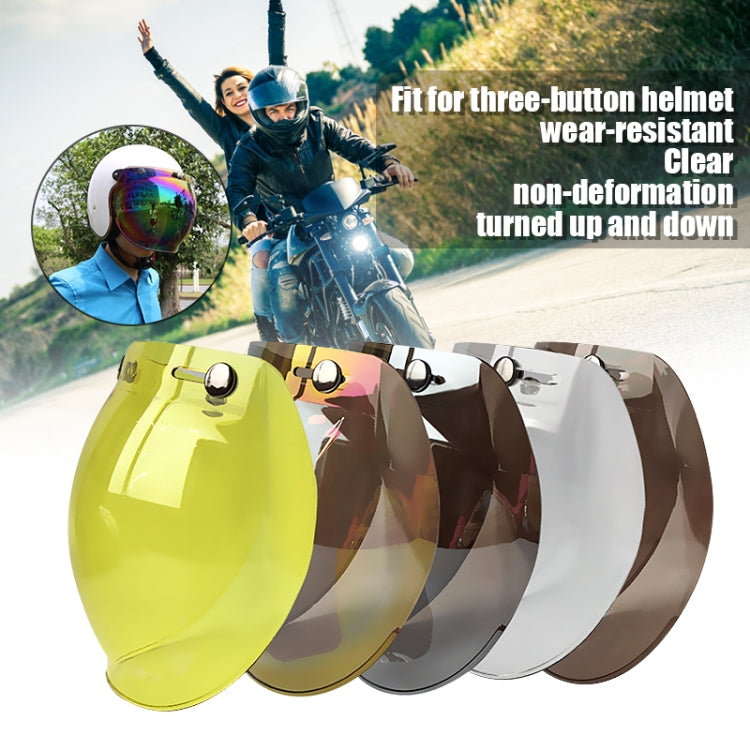 Soman Visiera per casco moto Bubble Visiera aperta Visiera per casco Parabrezza con cornice trasparente