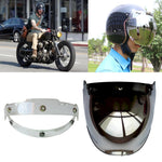Soman Visiera per casco moto Bubble Visiera aperta Visiera per casco Parabrezza con cornice trasparente