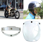 Soman Visiera per casco moto Bubble Visiera aperta Visiera per casco Parabrezza con cornice trasparente