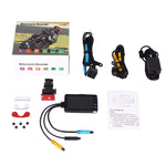 MT-80 DVR doppia fotocamera per moto con video HD grandangolare da 3,0 pollici e 140 gradi, supporto scheda TF (massimo 32 GB), MT-80