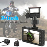 MT-80 DVR doppia fotocamera per moto con video HD grandangolare da 3,0 pollici e 140 gradi, supporto scheda TF (massimo 32 GB), MT-80