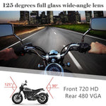 MT-80 DVR doppia fotocamera per moto con video HD grandangolare da 3,0 pollici e 140 gradi, supporto scheda TF (massimo 32 GB), MT-80