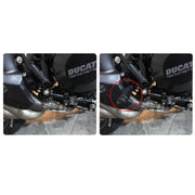 MB-BF001-BK Pedale del sedile posteriore modificato universale per moto, una coppia, MB-BF001-BK