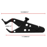 MB-OT312-BK Set di clip fissi per maniglia ausiliaria in alluminio modificato per moto universale, MB-OT312-BK