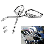 MB-MR011 Set di specchietti retrovisori a mano scheletrati universali in ABS modificati per moto, Universal Skeleton Hand