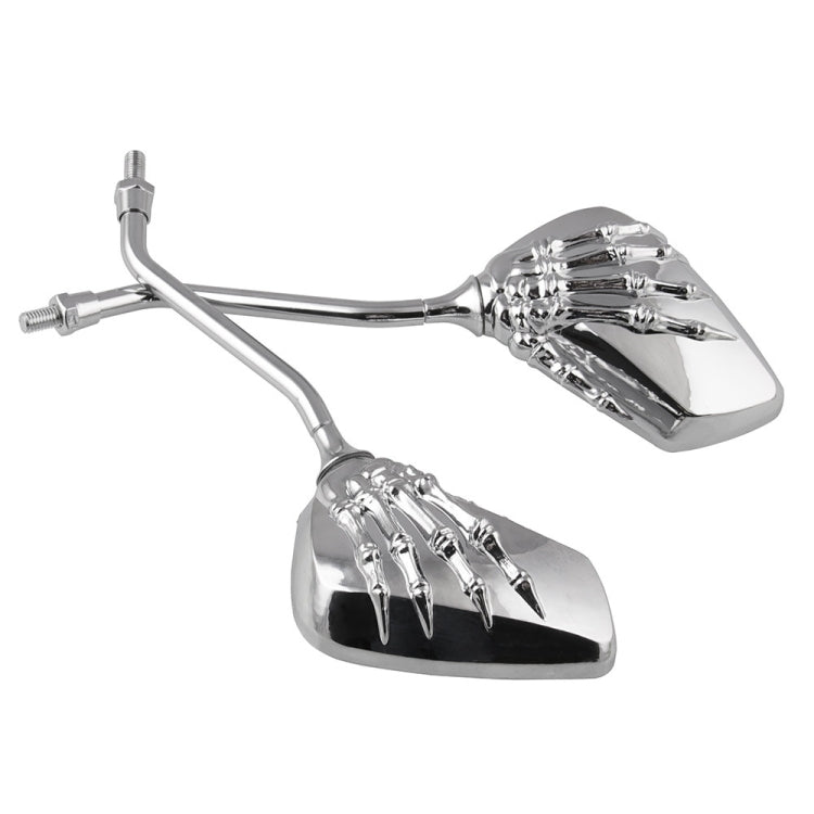 MB-MR011 Set di specchietti retrovisori a mano scheletrati universali in ABS modificati per moto, Universal Skeleton Hand