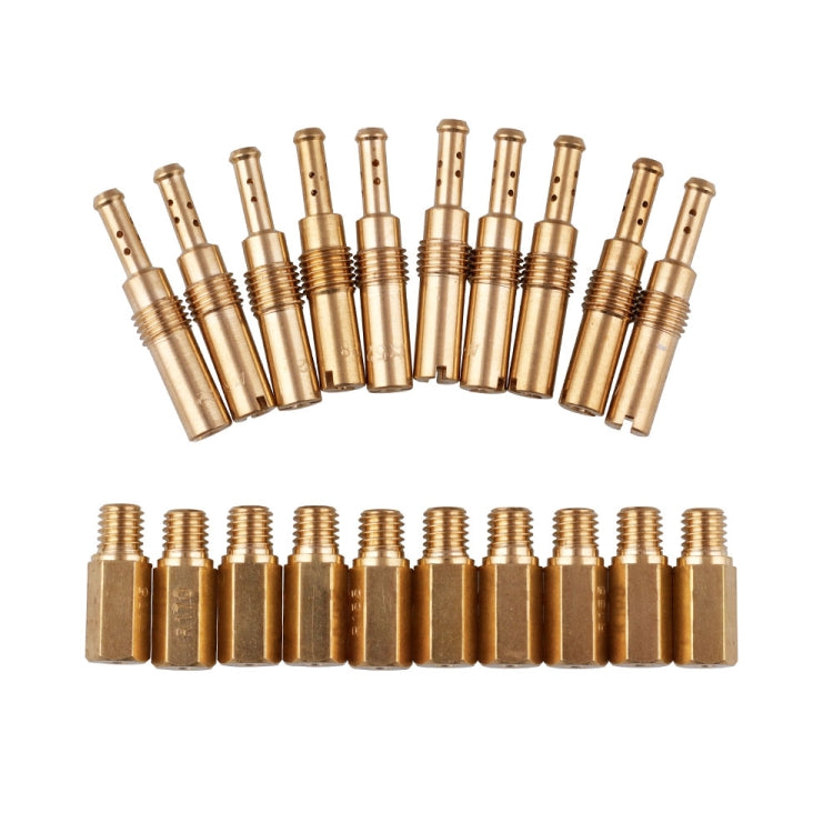 MB-FP002 Set di iniettori carburatore universale modificato per moto da 20 pezzi, MB-FP002