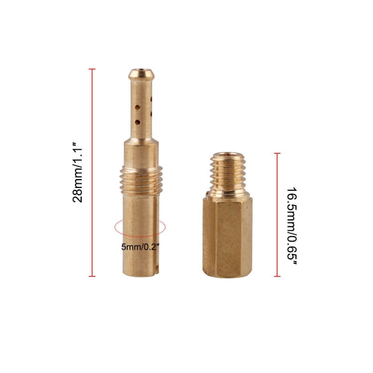 MB-FP002 Set di iniettori carburatore universale modificato per moto da 20 pezzi, MB-FP002