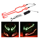 MB-MHL002 Accessori per la modifica del motociclo Striscia luminosa per casco incollabile universale
