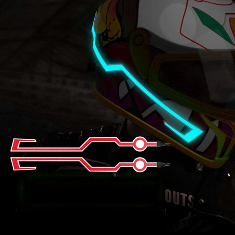 MB-MHL002 Accessori per la modifica del motociclo Striscia luminosa per casco incollabile universale