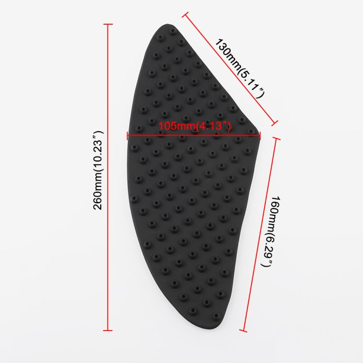 MB-OC024 Accessori per la modifica del motociclo Cuscinetto di protezione isolante laterale antiscivolo per serbatoio incollabile per Yamaha / Kawasaki / Honda, For Yamaha / Kawasaki / Honda