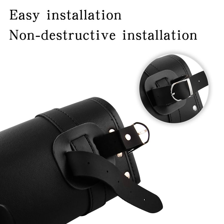 MB-OT012-BK Accessori per la modifica del motociclo Borsa porta attrezzi universale impermeabile in pelle PU, dimensioni: 30,5 x 12 x 9 cm, Waterproof Tool Bag
