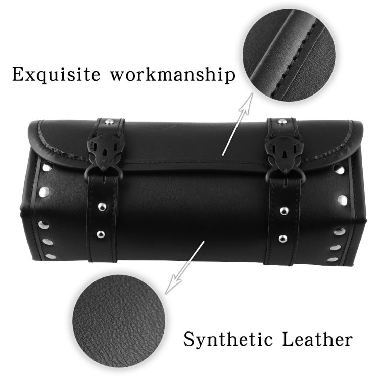 MB-OT012-BK Accessori per la modifica del motociclo Borsa porta attrezzi universale impermeabile in pelle PU, dimensioni: 30,5 x 12 x 9 cm, Waterproof Tool Bag