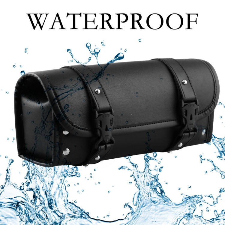 MB-OT012-BK Accessori per la modifica del motociclo Borsa porta attrezzi universale impermeabile in pelle PU, dimensioni: 30,5 x 12 x 9 cm, Waterproof Tool Bag
