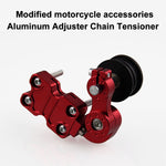 Accessori modificati per moto HC154 Tenditore catena universale in lega di alluminio, Aluminum Alloy Black, Aluminum Alloy Gold, Aluminum Alloy Red, Aluminum Alloy Silver