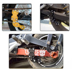 Accessori modificati per moto HC154 Tenditore catena universale in lega di alluminio, Aluminum Alloy Black, Aluminum Alloy Gold, Aluminum Alloy Red, Aluminum Alloy Silver