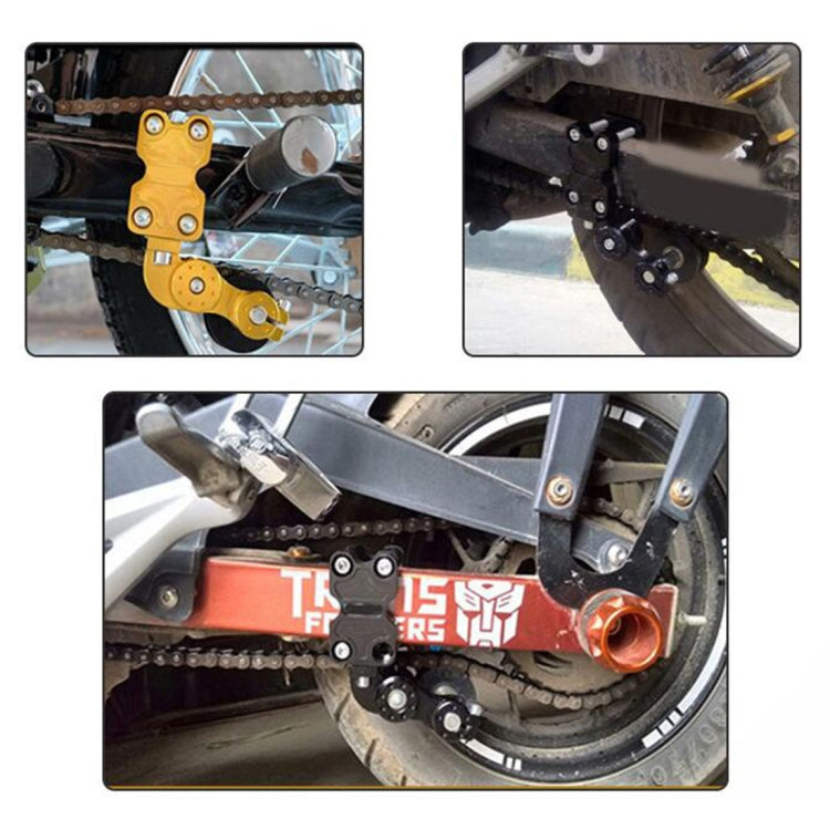 Accessori modificati per moto HC154 Tenditore catena universale in lega di alluminio, Aluminum Alloy Black, Aluminum Alloy Gold, Aluminum Alloy Red, Aluminum Alloy Silver