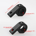 MB-EA076-1 Accessori per la modifica del motociclo Staffa fissa per clip fissa per faretto universale da 20-30 mm, Spotlight Fixed Clip Bracket