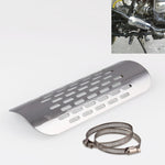 MB-EX014-S Accessori per la modifica del motociclo Scudo termico per tubo di scarico in ferro da 75 mm per Kawasaki, MB-EX014-S