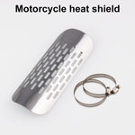 MB-EX014-S Accessori per la modifica del motociclo Scudo termico per tubo di scarico in ferro da 75 mm per Kawasaki, MB-EX014-S
