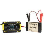 Caricabatterie AGM per riparazione camion moto e auto FOXSUR 12V-24V, spina europea, UK Plug, US Plug, EU Plug